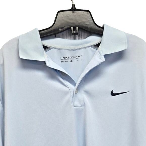 Nike Golf Mens XL Dri Fit 100% Polyester Short Sleeve Collared Polo Shirt - Picture 2 of 4